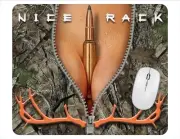 Nice Rack Camo Computer Non Slip Custom Mouse Pad Handmade