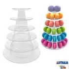 6 Tiers Macaroon Macaron Cake Tower Stand Display Cupcake Cookies Macarons Tower