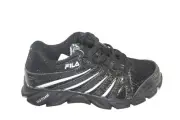 FILA SWYFT BLACK/BLACK/METALLIC SILVER CASUAL SHOE LIGHTWEIGHT COOLMAX YOUTH