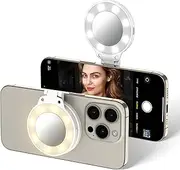 [JJC] Magnetic Selfie Ring Light, Selfie LED Lights Portable Photography Lighting for iPhone 15 14 13 12 Pro Max Plus Mini Magsafe Camera Vlog Video