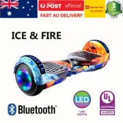 2024 Electric self Hoverboard Bluetooth LED Self Balancing Scooter Skateboard AU