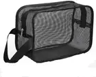 Mesh Shower Caddy Toiletry Bag Mesh Shower Bag, 1PC Black Mesh Shower Bag, Dorm
