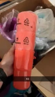 Tupperware Tabletop Orange Cups 12 oz Set of 3 New