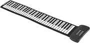 61 Keys Roll Up Keyboard Piano, 4D Surround Sound Intelligent Foldable Hand Roll Piano with 16 Tones & 6 Demo Songs for Kids Adults Beginners Gift