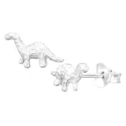 11mm Brachiosaurus Studs Solid 925 Sterling Silver Push Back Small Girls Earring