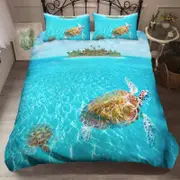 3D Sea Turtle Quilt Cover Set Bedding Set Pillowcases 51