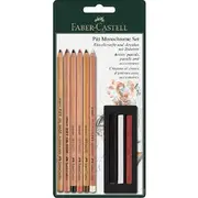 Faber-Castell Pitt Monochrome Set 9 Pieces