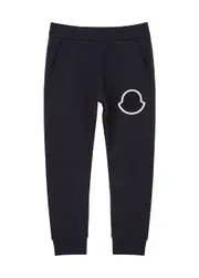 Moncler Kids Navy Logo Cotton Sweatpants (4-6 Years) - 4 Years 4 years
