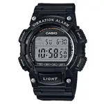 【CASIO】行家配備10年電力電子錶-黑(W-736H-1A)正版宏崑公司貨