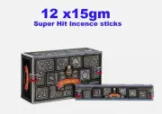 SUPER HIT SATYA INCENSE STICKS 15g x 12 bulk lot pack satya scent fragrance