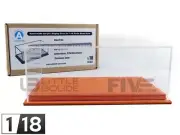 ATLANTIC CASE 1/18 - DISPLAY CASE SHOW-CASE 1/18 - MULHOUSE ORANGE LEATHER 10117
