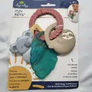 Itzy Ritzy - Itzy Keys - Soft Silicone Teether - 3M+ - 3 Teethers & Ring