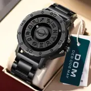 DOM New Designer Men's Watch Magnetic Ball Wristwatch Waterproof Stainless Steel