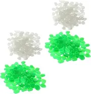 VANZACK Fish Tank Luminous Stones 200pcs Aquarium Pebbles Luminous Fish Tank Decoration