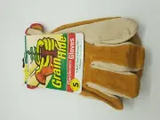 15 x Pairs of Leather Garden Gloves Work Hand Labour Quality Gardeners Glove