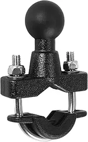 Byttlerom Motorcycle Handle Bar Rail Mount 37mm Width U-Bolt Mounting Base with 1 Inch for GPS Work for
