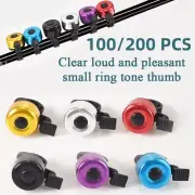 100/200 Pcs Aluminum Bike Bell MTB Mountain Road Bicycle Handlebar Alarm Ring