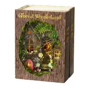 DIY Book Nook Kit with 3D Puzzle Model Building Wooden Bookshelf Bookend7212