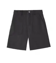 [Moncler Enfant] Moncler Enfant Cotton and linen gabardine shorts Y 6 black