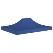 Party Tent Roof 4.5x3 m Blue Heavy Duty Waterproof Outdoor Canopy Shelter 15363