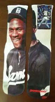 Custom Jordan Barons Dry Fit socks gamma laney oreo III IV V