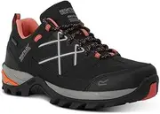[REGATTA] Women's Samaris Iii Low Walking Shoes Hiking Shoes, Black Satsuma, 10.5 AU
