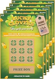 5 Pregnancy Announcement Scratch Off Cards | Baby Announcement Fake Lottery Scratchers Replicas | Surprise your Family & Friends and Reveal this Fabulous Baby News in the Most Memorable Way !