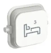 8x Clipsal ICONIC BED-3 DOLLY ROCKERS 250V Matt Surface VIVID WHITE *Aust Brand