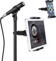 Tablet Mounts for Microphone Stands, Microphone Tablet Holder, Mic Music Stand