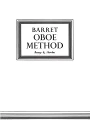 Oboe Method Original Edition Lessons Scales Exercises Apollon Barret Book