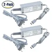 2-pack Wall Power AC Charger Supply Adapter Charger For Nintendo Wii U