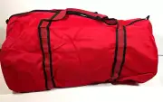 22" Polyester Sport Roll Duffle Tote Bag Red