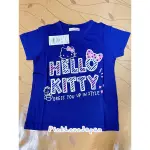 PINKLOVEJAPAN~狂賀疫情舒緩~SUGAR LAND 三麗鷗 HELLO KITTY~藍紫色 短袖 棉T 上衣