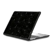 MacBook Air 13-inch (M2 - M4) Impact Case Luxury black glam gold glitter abstract confetti pattern