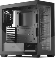 ATX Mid-Tower PC Case, Pre-Install 1 Non-Led PWM Fans Computer Case, Full View D