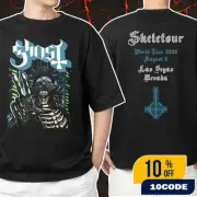 Ghost Skeletour World Tour 2025 Las Vegas Cyborg Artwork Tee