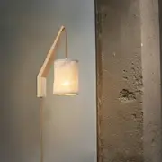 Arianna Rustic Glow, Wood Indoor Wall Light - Natural, PL0191