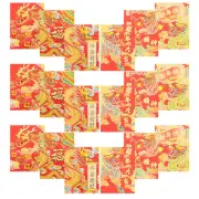 30 Pcs Red Purse 2024 Year of The Dragon Packet New Decoration Money Bag