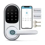 Dermum Smart Lock, Fingerprint Door Lock, Keyless Entry Door Lock, Keyless Do...