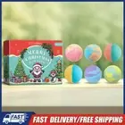 6Pcs Christmas Bath Bombs Natural Bath Bombs Scented Bath Bombs for Kids Adults