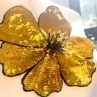 Sequin Flower Patch Embroidered Iron Sew On Applique for Clothes Jacket Bag