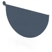 VIC NEW Stratco Half Round Gutter Stop End Dark Stone