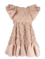 NWT Zimmermann Dancer Ruffle Sleeve Mini Dress $1750 4 (10-12)