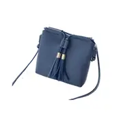 2Pcs Women Lady Cute Handbag Pure Color Shoulder Tassel Messenger Crossbody Bag Wallet Satchel Purse High Quality