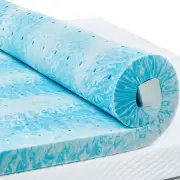 3 Inch Queen Memory Foam Mattress Topper, Cooling Gel Infused Mattress Pad, Vent