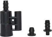 RUBUTZLGV 10 Sets Irrigation System 1/2" Internal Thread Nozzle Holder Connect 9mm Hose Pipe Fittings Plastic 3 Pcs/Set Garden Water Connector