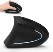Left Handed Mouse, Vertical Ergonomic Mouse,wireless 2.4g Usb Lefty Left Hand Ergonomic Vertical Mouse, Less Noise - Black(65%off)_EP28