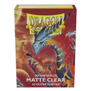 Dragon Shield TCG - Japanese Size Matte Outer Sleeves - Clear
