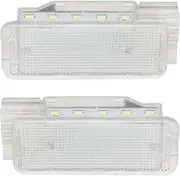 Attisfiera 2 x Interior Footwell Door Courtesy Luggage Light for 206 207 208 406 407 508 Expert C2 C3 C4 C5 C6 Boot Glove Box Boat Cargo Light 6362N6 LED Car Interior 964233