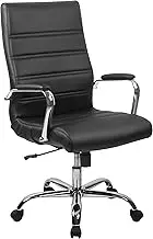 Flash Furniture High Back Office Chair | High Back LeatherSoft Executive Office Swivel Chair with Wheels
